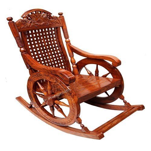 High Strength Teak Wood Wooden Rocking Chair
