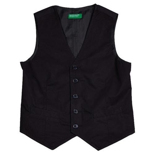 Men Plain Dyed Cotton Sleeveless V Neck Regular Fit Casual Wear Vest