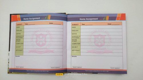 Daily Use Single Line Ruled Soft and Clean Paper School Diaries for Writing 