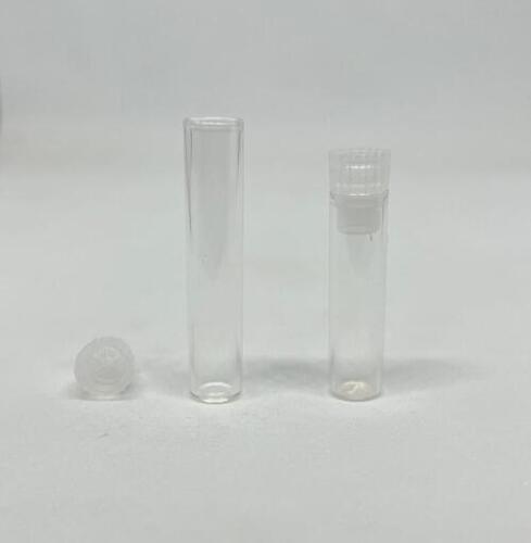 Transparent Round Shell Vial And Micro Glass Insert