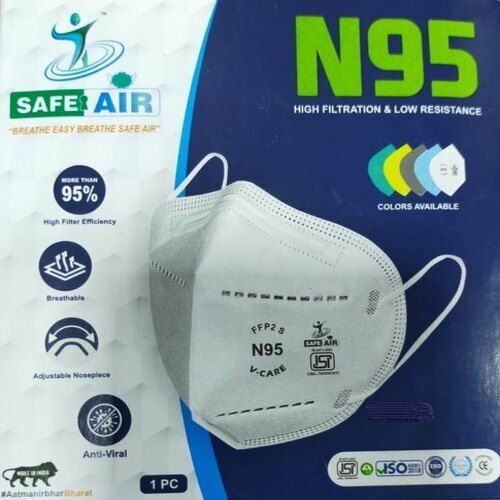 5 Layer N95 Mask With Ultrasonic Ear Loop Age Group: Suitable For All Ages