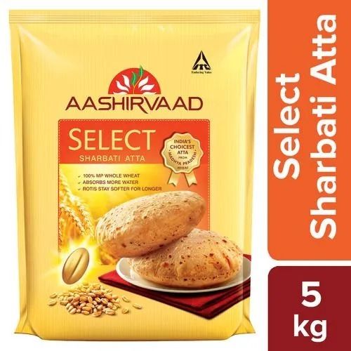 A Grade Nutrient Enriched 100% Pure Whole Wheat Aashirvaaad Sharbati Atta