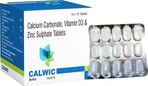 Calcium Carbonate, Vitamin D3 & Zinc Sulphate Tablets
