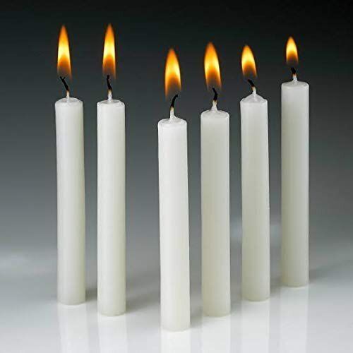 White Decorative Light Weight Wax Scented For Diwali Candles