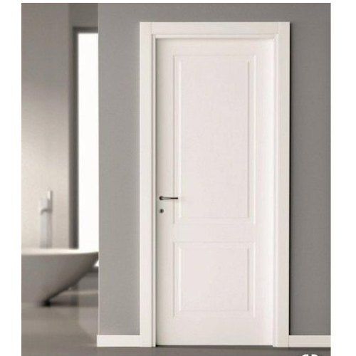 Rolling Durable Water Resistance Solid Fully Fine Finish Simple White Laminated Door