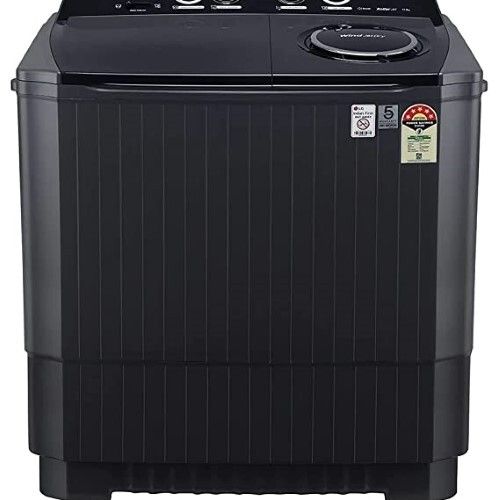 Semi-Automatic High Standard Lg 5 Star Semi- Automatic Top Loading Washing Machine (11Kilograms),Used To Remove From Dirt Free Clothes(Black Color) 