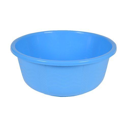 Light Weight Unbreakable Leak Resistance Long Lasting Round Blue Plastic Tub