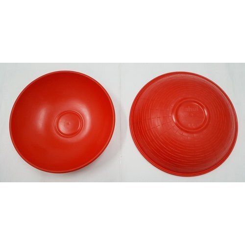 Long Lasting Leak Resistance Light Weight Unbreakable Round Red Plastic Tub