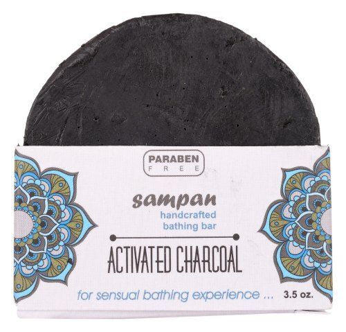 Purple Perabin Free Activated Charcoal Handicrafted Bathing Bar