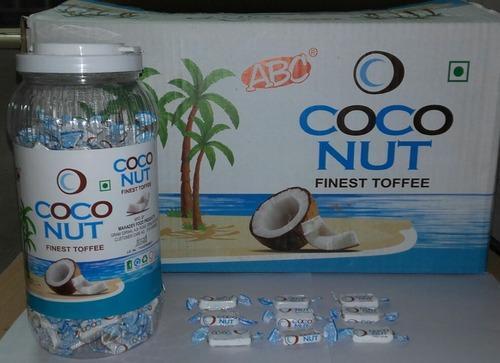 Premium Grade Delicious And Smooth Melting Delightful Coconut Flavor Jar Toffees