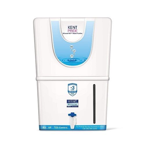 Smart And User-Friendly Design Kent Pride Plus Mineral Ro Water Purifier, White, 8 L