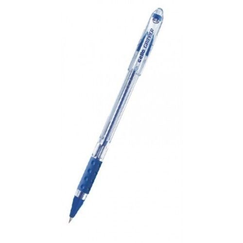 Smooth & Faster Writing Elasto Grip Lightweight Blue Point Cello Ball Pens