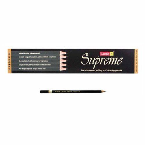 Smooth Smudge-Proof Super-Bonded Black Lead Extra-Dark Camlin Pencil, Pack Of 12