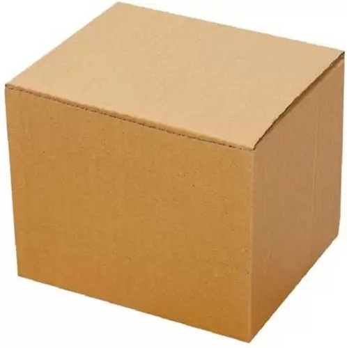 15x12x8 Inch Rectangular Plain 3 Ply Kraft Paper Corrugated Board For Packaging - Recycled Material, Moisture Resistant, Customizable Surface 