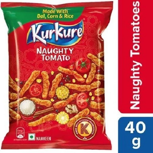 40 Gram 4 Months Shelf Life Kurkure Naughty Tomato Namkeen