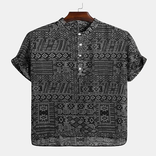 Black Printed Shirts For Men'S at Best Price in New Delhi | Threesum ...