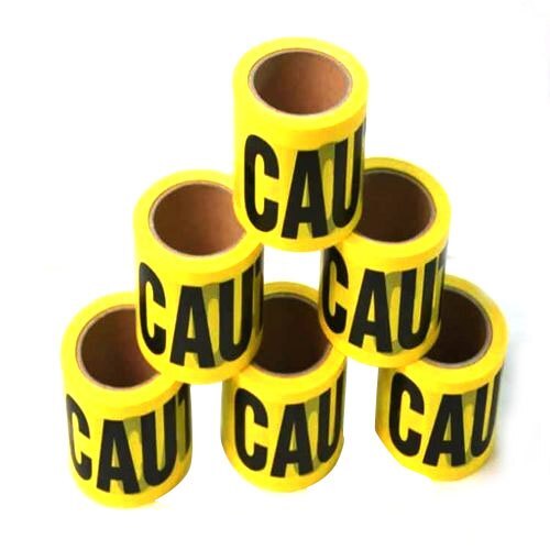 Caution Printed Bopp Single Side Adhesive Tape Application: Commercial