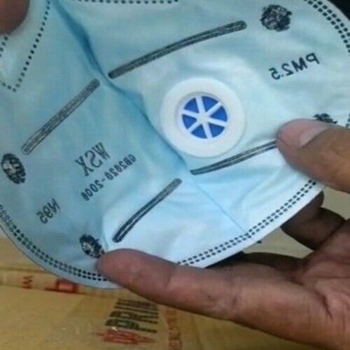 Light Blue Certified By Indian Government And Reusable Prima N-95 Mask With Air Valve