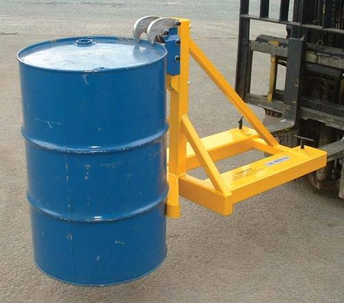 Durable Optimum Strength Hydraulic Yellow Drum Handling Equipments for Industrial Use