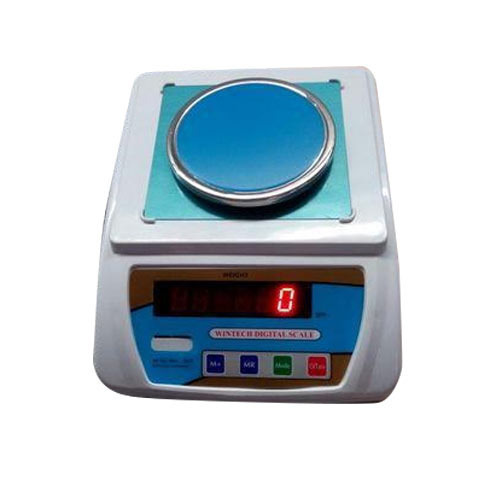 White Highly Utilized And User Friendly 600G Jewellery Weighing Machine Without Cover