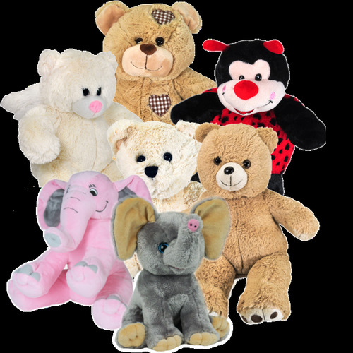 Brown Lightweight Comfortable Plain And Printed Multicolor Stuffed Animal Soft Toy