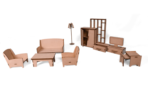 Lime Shades Living Room Furniture Set Miniature Toys
