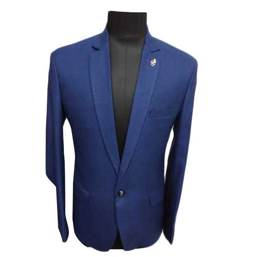 Cotton Blazer - Customized Fit, Blue Color | Long Sleeve, Notched Lapel, Cool Dry, Washable