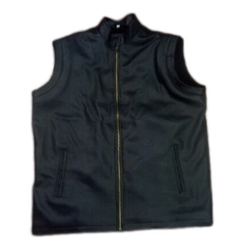 High Quality Mens Sleeveless Leather Jacket
