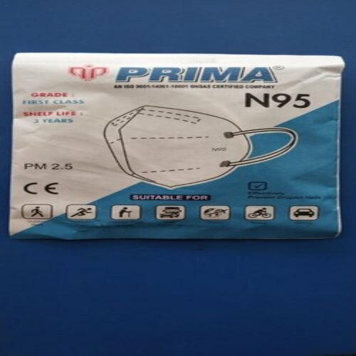 Perfect Fitting On Face And Reliable N95 Face Mask - 5-Layer Protection, Waterproof, Adjustable Noseclip, Unisex, High Bacteria Filtration Efficiency