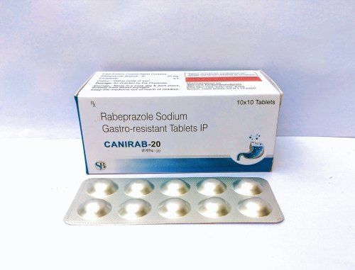Rabeprazole Sodium Gastro-Resistant Tablets Ip Canirab-20 10x10 Tablet