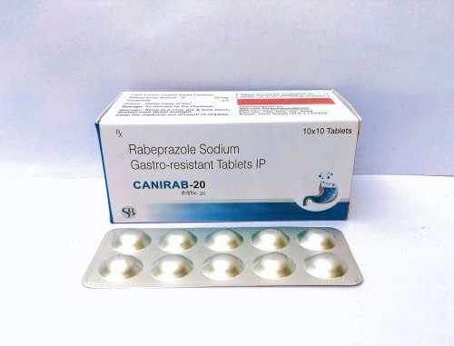 Rabeprazole Sodium Gastro-Resistant Tablets Ip Canirab-20 10X10 Tablet General Medicines