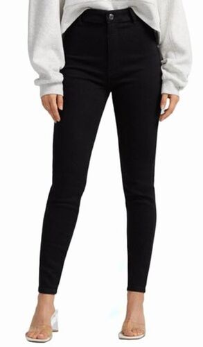 Washable Skinny Ladies Black Denim Jeans