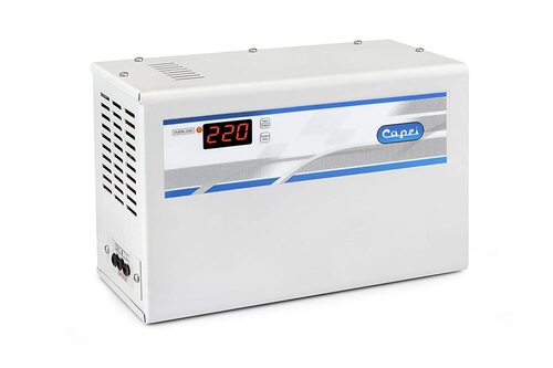 Strong Durable Long Lasting White Rectangular Voltage Stabilizers for Industrial Use