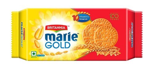 Tasty Sweet And Round Shaped Baked Sunfeast Britannia Marie Gold Biscuit