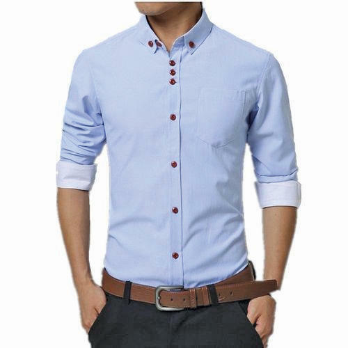Trybuy Stylish Branded Button Closer Cotton Casual Shirt For Men Collar Style: Mandarin