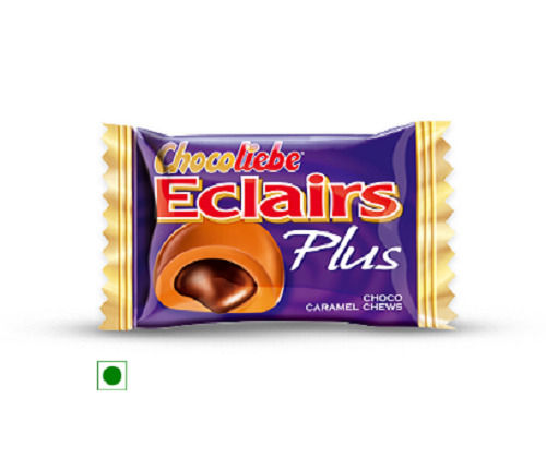 Sweet Yummy And Delicious Healthy Caramel Loaded Eclairs Candy, 100 Piece Pack