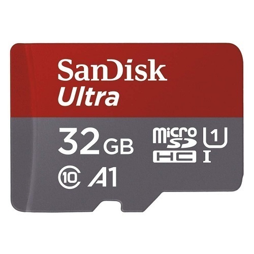 Micro SDHC Memory Card - 32 GB Plastic, High-Speed Red and Grey Design for Mobile Devices and DSLR Storage