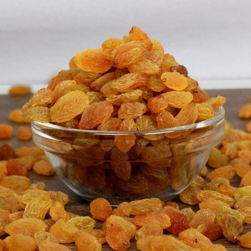 Dried Oval Shaped Sweet Juicer And Lighter High Nutrients Golden Raisins, 1 Kg