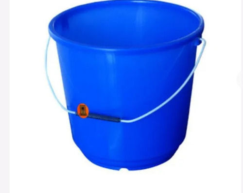 20 Liter 37x26x32 Centimeters Round Blue Plain Glossy Plastic Bucket