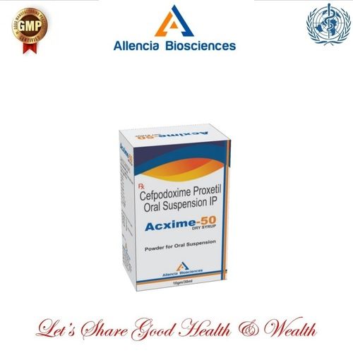 ACXIME-50 Cefpodoxime Antibiotic Pediatric Powder Oral Suspension, 30 ML