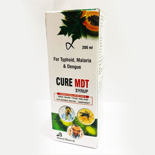 Cure MDT Herbal Syrup For Typhoid, Malaria And Dengue, 200 ML