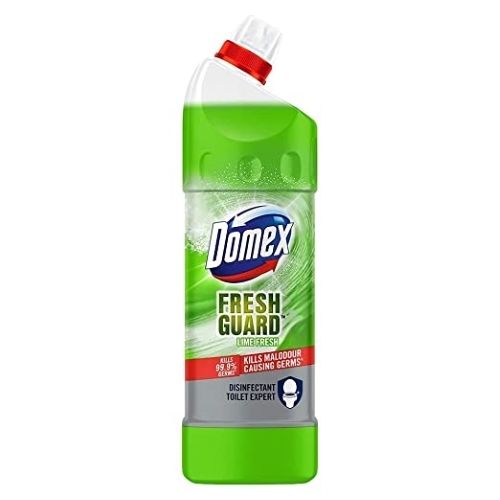 Domex Lime Fresh Liquid Toilet Cleaner For Kills 99.9% Of Germs And Bacteria Shelf Life: 6 Months