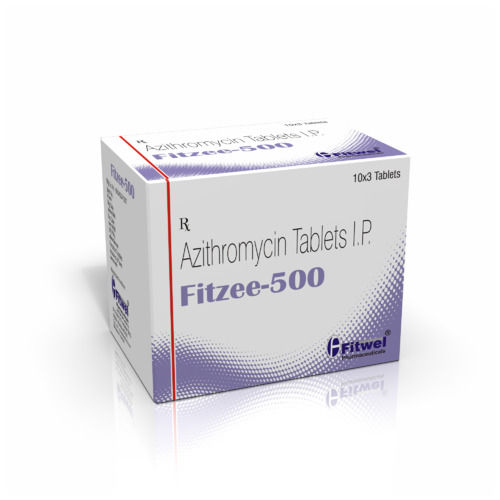 Fitzee 500 Mg Azithromycin Tablet, Tablets In A Strip 3, Packaging Size: 10 X 3 Tablets Storage: Cool And Dry Place