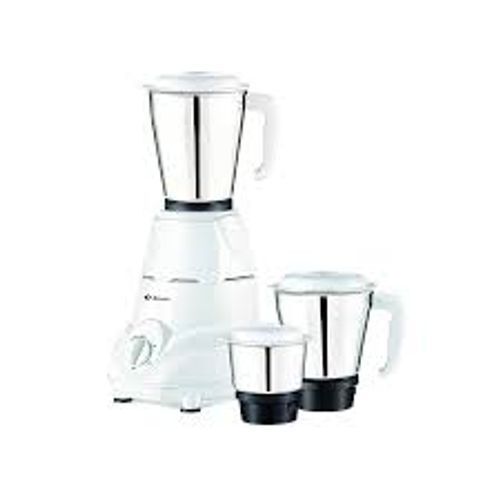 White Multi-Functional Blade System 500 Watt Mixer Grinder With 3 Jars