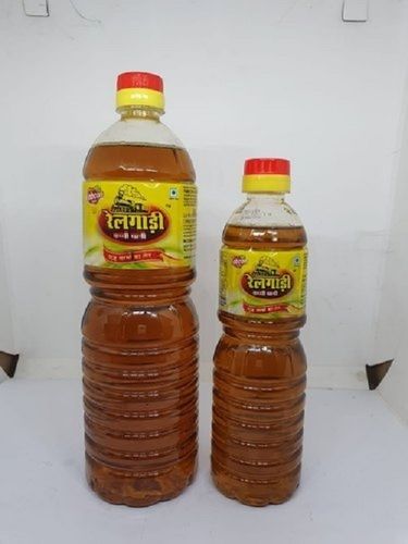 Railgadi Red Kachi ghani mustard oil, Packaging Size: 1 litre