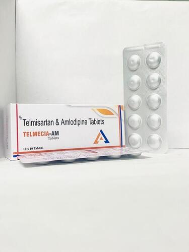 Common Telmecia-am Telmisartan And Amlodipine Hypertension Tablets, 10x10 Alu Alu Pack