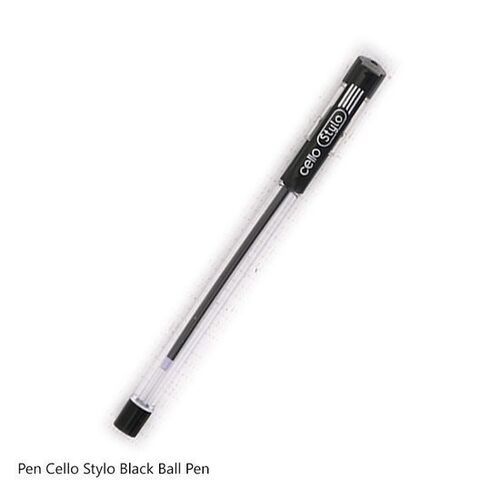  Unique Elasto Grip Transparent Cello Gripper Black Ballpoint Pen