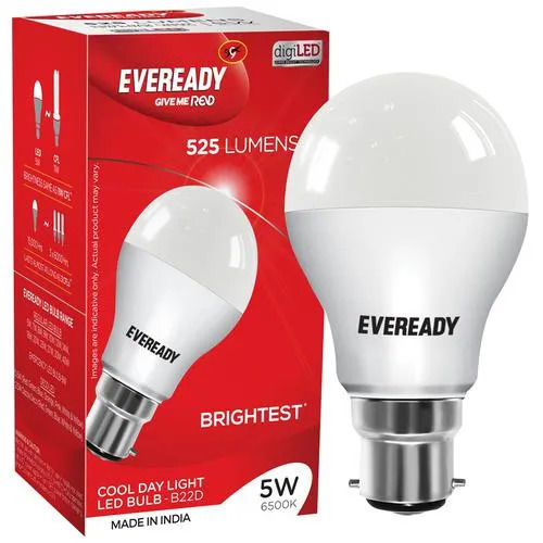 5 Watt 220 Voltage 50 Hertz Ip54 Ratting Indoor And Outdoor Led Bulb