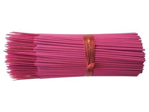 8-12 Inch Religious Charcoal Pink Flora Bamboo Smooth Rose Incense Sticks