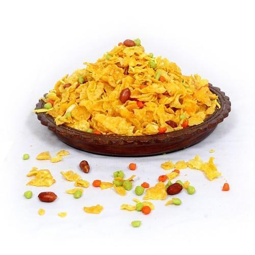 Crispy Crunchy Perfect For Tea-time Snack Corn Flakes Mixture Namkeen, 1kg